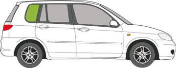 Afbeelding van Zijruit rechts Mazda 2