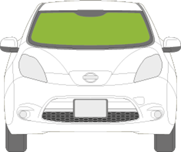 Afbeelding van Voorruit Nissan Leaf 2011-2014 sensor