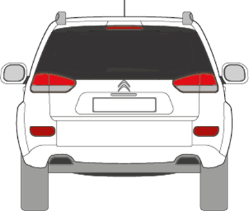 Afbeelding van Achterruit Citroën C-crosser (DONKERE RUIT)