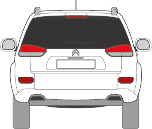 Afbeelding van Achterruit Citroën C-crosser (DONKERE RUIT)