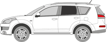 Afbeelding van Zijruit links Citroën C-crosser (DONKERE RUIT) 