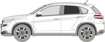 Afbeelding van Zijruit links Citroën C4 Aircross (DONKERE RUIT)