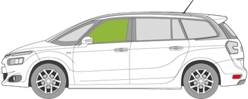 Afbeelding van Zijruit links Citroën C4 Picasso (gelaagd)