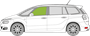 Afbeelding van Zijruit links Citroën C4 Picasso (gelaagd)