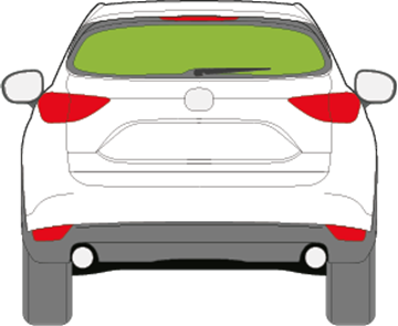 Afbeelding van Achterruit Mazda CX-5 antenne