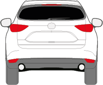 Afbeelding van Achterruit Mazda CX-5 (DONKERE RUIT)