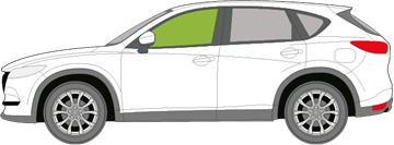 Afbeelding van Zijruit links Mazda CX-5 met sensor