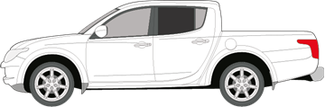 Afbeelding van Zijruit links Fiat Fullback 4 deurs (DONKERE RUIT)