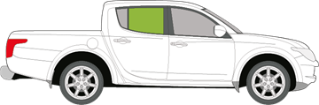 Afbeelding van Zijruit rechts Fiat Fullback 4 deurs