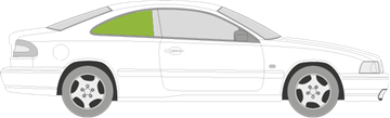 Afbeelding van Zijruit rechts Volvo C70 2 deurs coupé