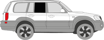 Afbeelding van Zijruit rechts Hyundai Terracan (DONKERE RUIT) 