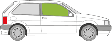 Afbeelding van Zijruit rechts Fiat Tipo 3 deurs