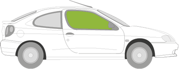 Afbeelding van Zijruit rechts Renault Mégane coupé