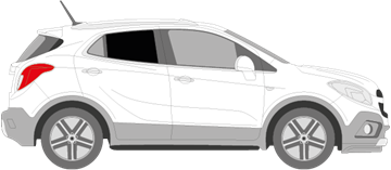 Afbeelding van Zijruit rechts Chevrolet Trax (DONKERE RUIT)