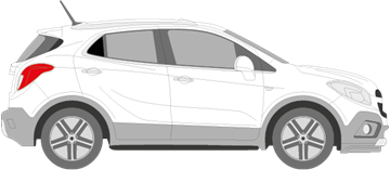 Afbeelding van Zijruit rechts Chevrolet Trax (DONKERE RUIT)