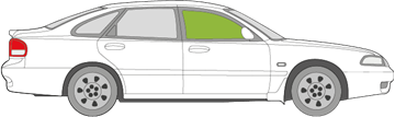 Afbeelding van Zijruit rechts Mazda 626 5 deurs