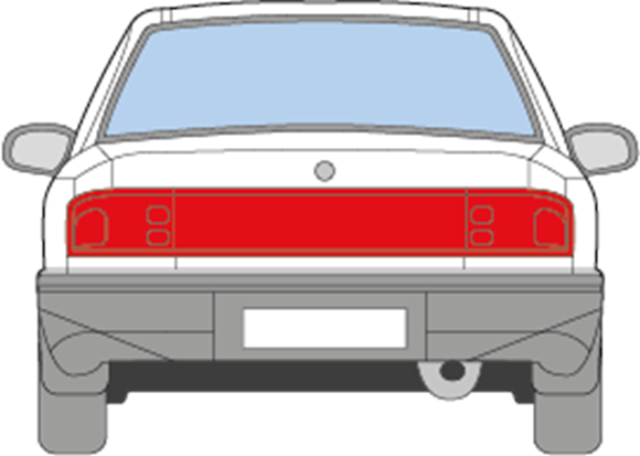Afbeelding van Achterruit Mazda 323 sedan