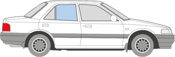 Afbeelding van Zijruit rechts Mazda 323 sedan