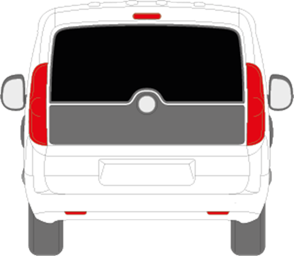 Afbeelding van Achterruit Fiat Doblo bestelwagen (DONKERE RUIT)