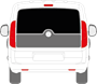 Afbeelding van Achterruit Fiat Doblo bestelwagen (DONKERE RUIT)