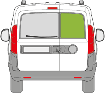 Afbeelding van Achterruit rechts Fiat Doblo bestelwagen