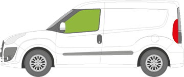 Afbeelding van Zijruit links Fiat Doblo bestelwagen