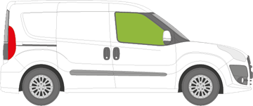 Afbeelding van Zijruit rechts Fiat Doblo bestelwagen