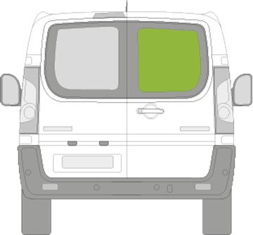 Afbeelding van Achterruit rechts Fiat Scudo bestelwagen (verwarmd)