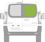 Afbeelding van Achterruit rechts Fiat Scudo bestelwagen (verwarmd)