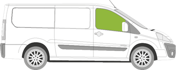 Afbeelding van Zijruit rechts Fiat Scudo bestelwagen