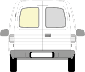 Afbeelding van Achterruit rechts Opel Combo (helder)