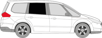 Afbeelding van Zijruit rechts Ford Galaxy (DONKERE RUIT)