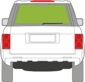 Afbeelding van Achterruit Range Rover 2002-2004
