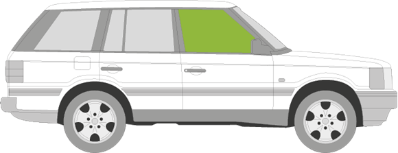 Afbeelding van Zijruit rechts Range Rover  