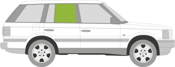Afbeelding van Zijruit rechts Range Rover  