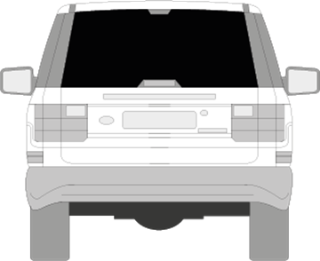 Afbeelding van Achterruit Range Rover (DONKERE RUIT) 