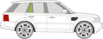 Afbeelding van Zijruit rechts Range Rover Sport 