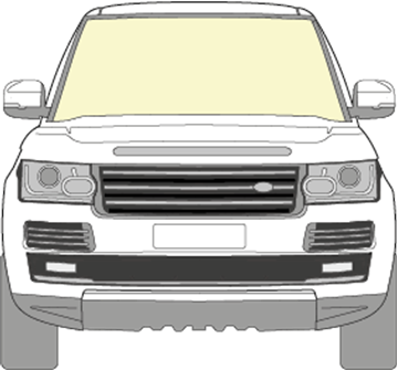 Afbeelding van Voorruit Range Rover coated 2013-2016 sensor HUD 