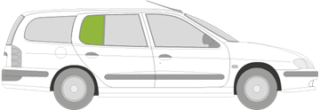 Afbeelding van Zijruit rechts Renault Mégane break