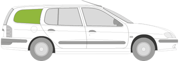 Afbeelding van Zijruit rechts Renault Mégane break