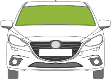 Afbeelding van Voorruit Mazda 3 5 deurs 2013-2019