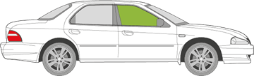 Afbeelding van Zijruit rechts Kia Clarus sedan