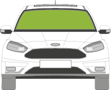Afbeelding van Voorruit Ford Focus 5 deurs 2011-2015 sensor camera verwarmd