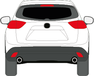 Afbeelding van Achterruit Mazda CX-5 (DONKERE RUIT)