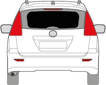 Afbeelding van Achterruit Mazda 5 (DONKERE RUIT)