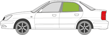 Afbeelding van Zijruit links Daewoo Nubira sedan 