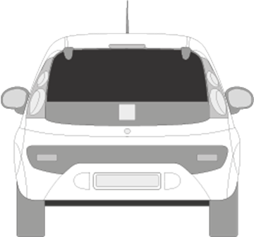 Afbeelding van Achterruit Citroën C1 5 deurs (DONKERE RUIT)