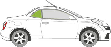 Afbeelding van Zijruit rechts Nissan Micra coupé/cabrio