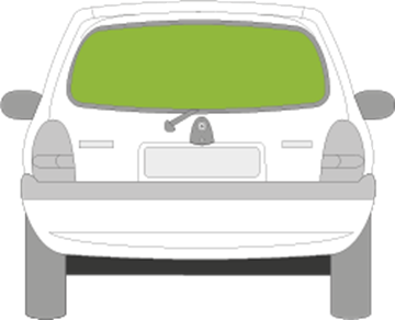 Afbeelding van Achterruit Opel Corsa 3 deurs 