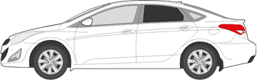 Afbeelding van Zijruit links Hyundai i40 sedan (DONKERE RUIT)